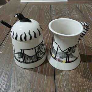 Anthropologie Florence Balducci Baloo Animal Alphabet Cream and Sugar Bowl